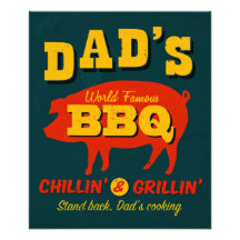 Dad's Cooking Photographic Print