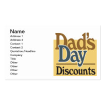Dads Day Discounts