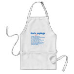 Dads favourite sayings apron