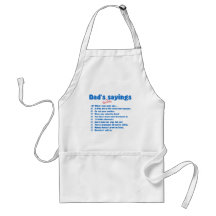 Dads favourite sayings apron