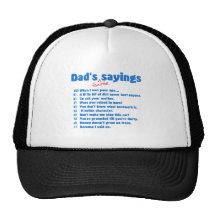 Dads favourite sayings hat