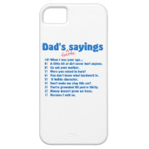 Dad's favourite sayings iPhone 5 case