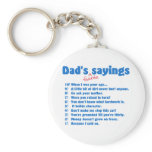 Dads favourite sayings keychains
