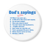 Dad's favourite sayings on gifts for him. magnets