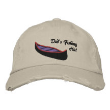 Dads Fishing Hat with Canoe Baseball Cap