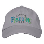 Dad's Lucky Fishing Embroidery Hat embroidered hats