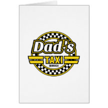 Dad's Taxi Service Card