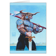 Daedalus Minotaur of Crete Greeting Cards