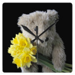 daffodil bear clock