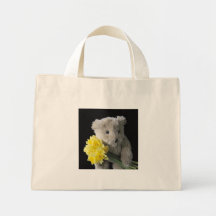 daffodil bear tote bag