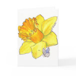 Daffodil blank card