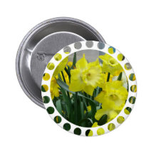 Daffodil Bulbs Round Button