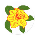 Daffodil flower sea turtle stickers