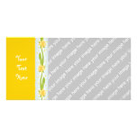 Daffodil Pattern Customized Photo Card