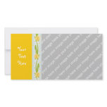 Daffodil Pattern Customized Photo Card