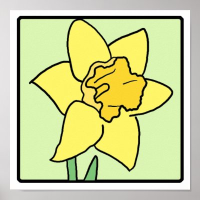 Welsh Cartoon Daffodil