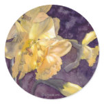 Daffodil Wedding Envelope Seal Round Stickers