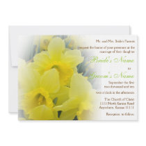 Daffodil Wedding Custom Invitation