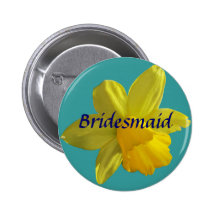 Daffodill Bridesmaid Button