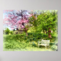 Daffodils by Bench Posters
