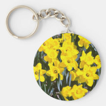 Daffodils  flowers key chain