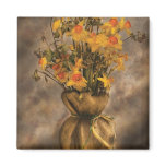 Daffodils in a Burlap Vase magnets