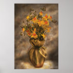 Daffodils in a Burlap Vase posters