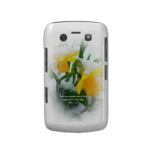 Daffodils in the Snow case Blackberry Bold Case