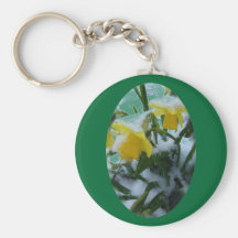 DAFFODILS IN THE SNOW KEYCHAINS