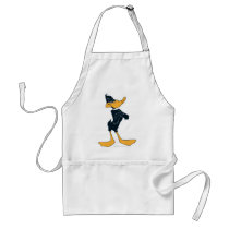 Daffy Duck with Arms Crossed Aprons