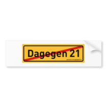 dagegen21.de Autoaufkleber