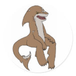 Daggermouth Shark Round Stickers