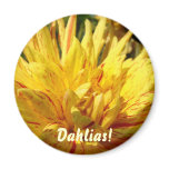 Dahlia Flower magnet Yellow Dahlias Flora magnets