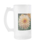 Dahlia Frosted Glass Mug