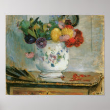 Dahlias by Berthe Morisot Fine Art Print