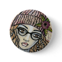 Dahlilah Pinback Button