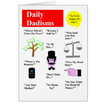 Daily Dadisms Greeting Card
