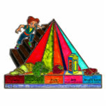 Daily Food Groups Pyramid photo sculptures