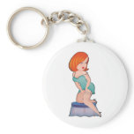 Dainties Stockings Redhead keychains