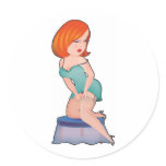 Dainties Stockings Redhead stickers