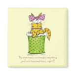 Dainty Garbage Kitty magnets