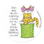 Dainty Garbage Kitty stickers