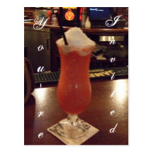 Daiquiri Cocktail Party Invitation Post Card
