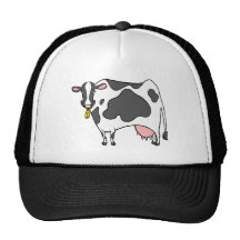 Dairy Cow Cartoon Hats