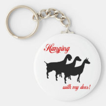 Dairy Goats Keychain