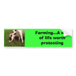 dairy Mooo, Farming...A way of life worth prote... Bumper Stickers