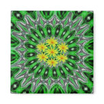 Daises in Emerald Green Magnet