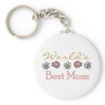 Daisies and Roses World's Best Mum Keychains