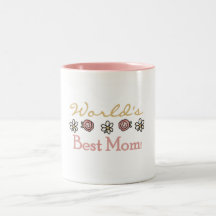 Daisies and Roses World's Best Mum Mugs