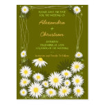 Daisies Garden Save the Date Wedding Announcement Post Card